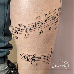 Smartattoo , tatuaggi , tatuaggio , tatuaggi bologna , tatuaggio bologna , fineline , handpoke  , sottili  , crazy , sfumato ,  note , musica , passione , music,